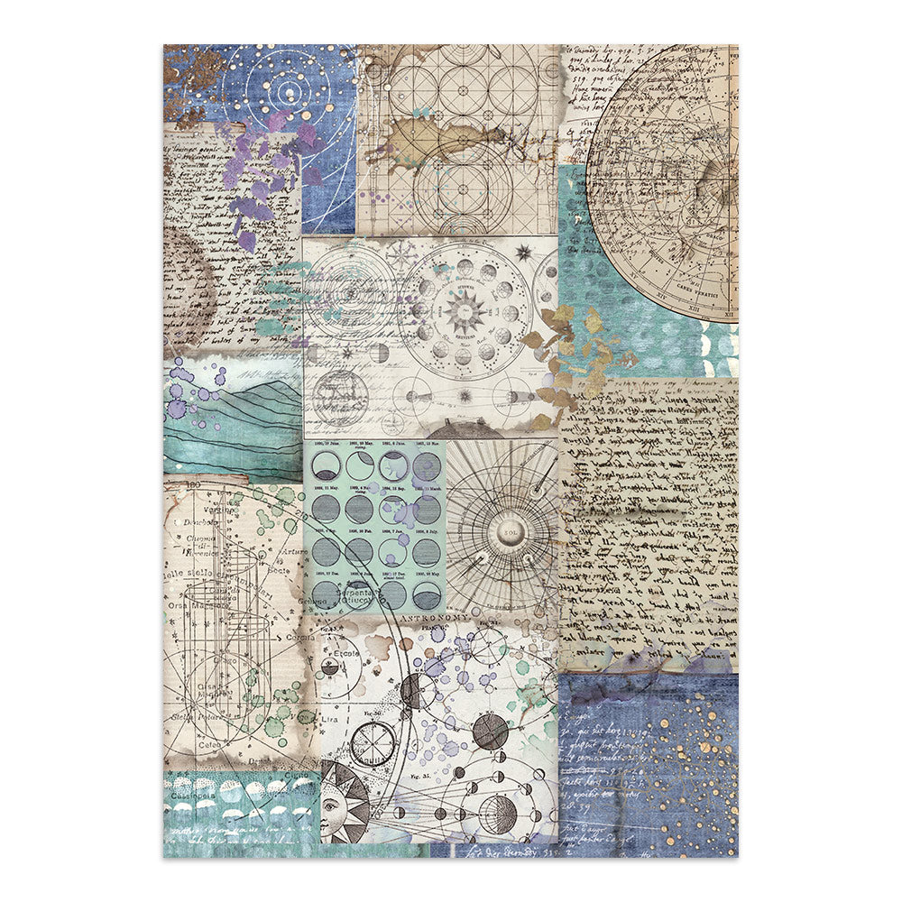 Printed Art Junk Journal: Stickers, Cut-Outs, Backgrounds For Art And Craft - Cosmos