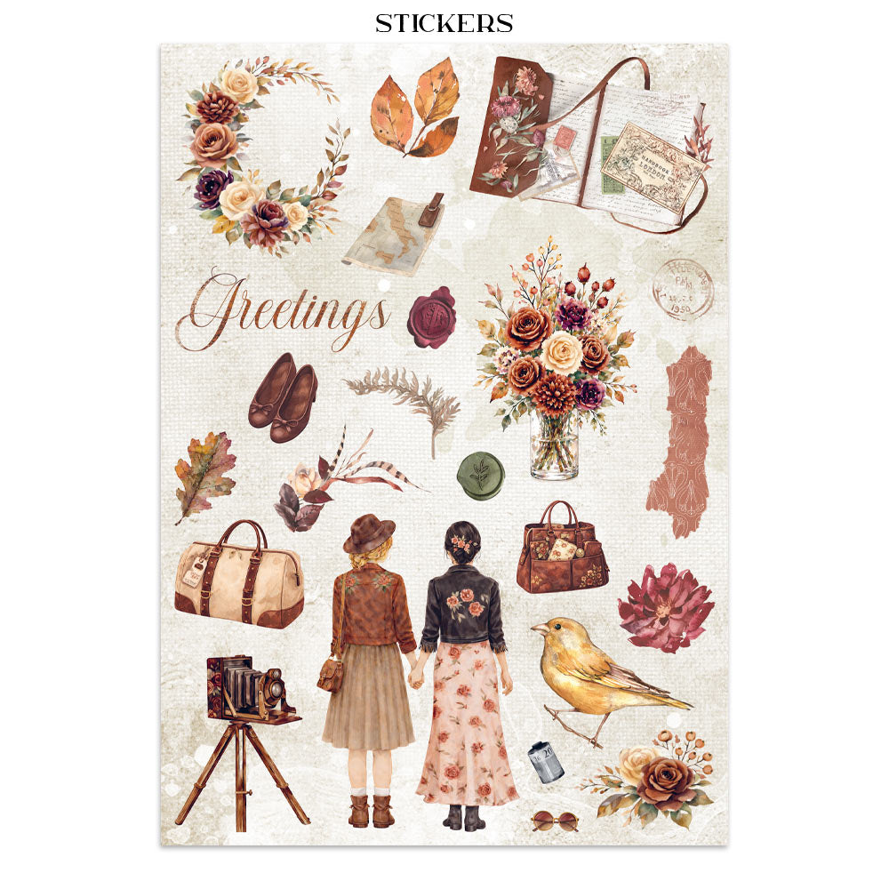Printed Art Junk Journal: Stickers, Cut-Outs, Backgrounds For Art And Craft - Our Way