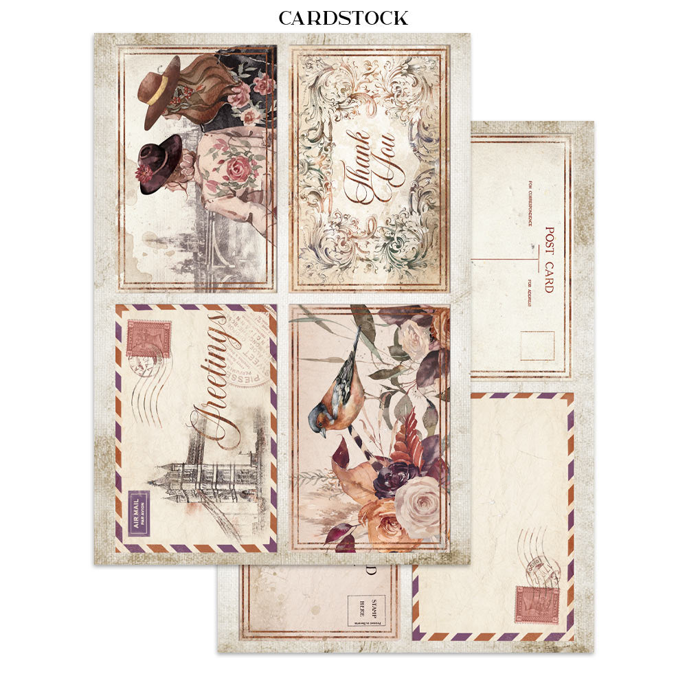 Printed Art Junk Journal: Stickers, Cut-Outs, Backgrounds For Art And Craft - Our Way