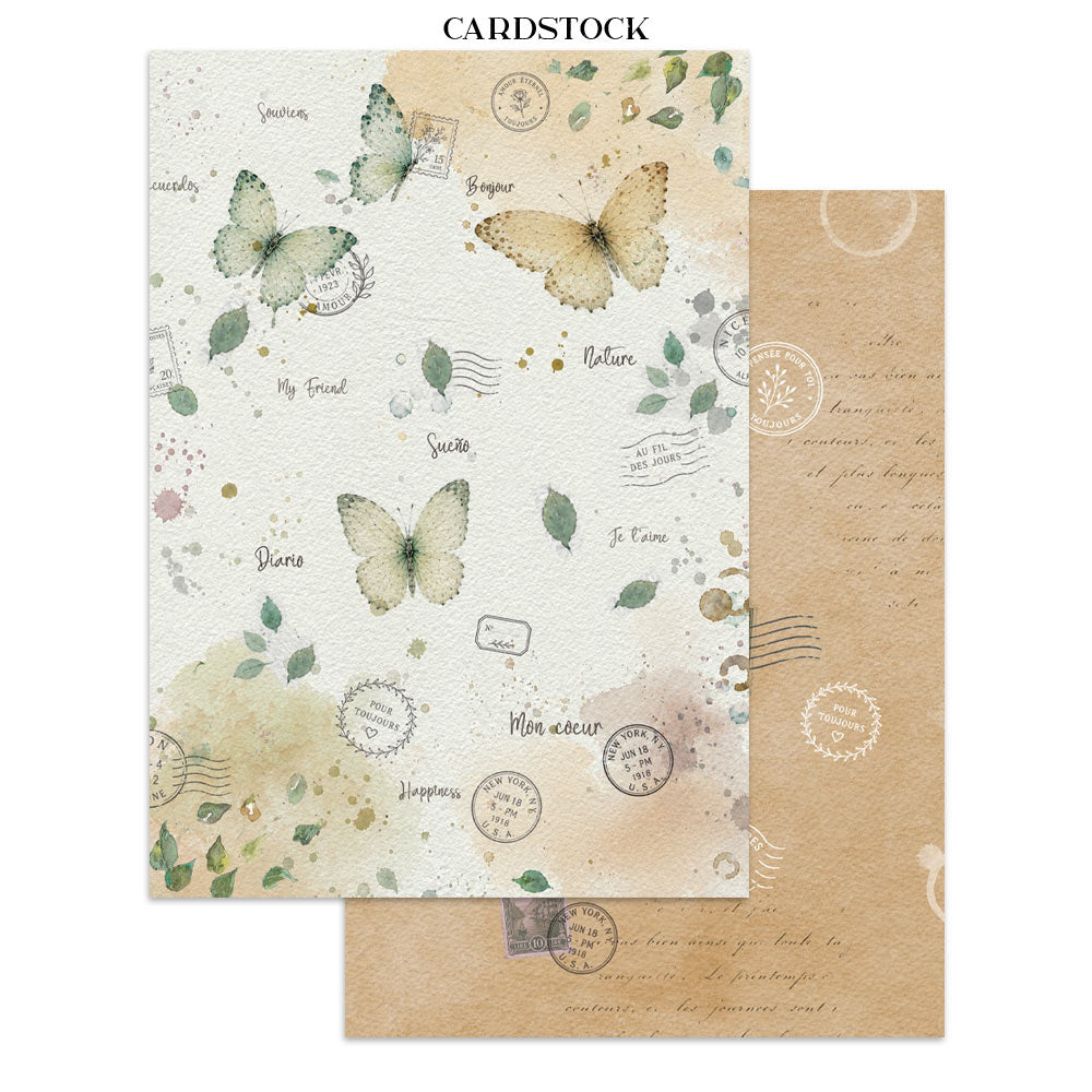 Printed Art Junk Journal: Stickers, Cut-Outs, Backgrounds For Art And Craft - Flowers And Poems