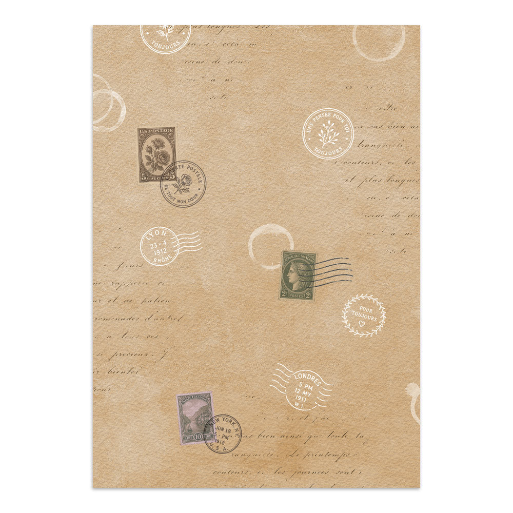 Printed Art Junk Journal: Stickers, Cut-Outs, Backgrounds For Art And Craft - Flowers And Poems