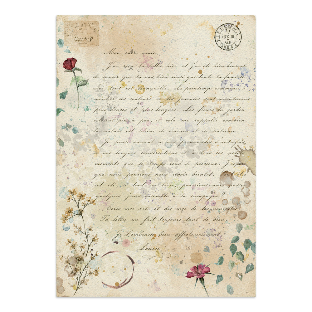 Printed Art Junk Journal: Stickers, Cut-Outs, Backgrounds For Art And Craft - Flowers And Poems