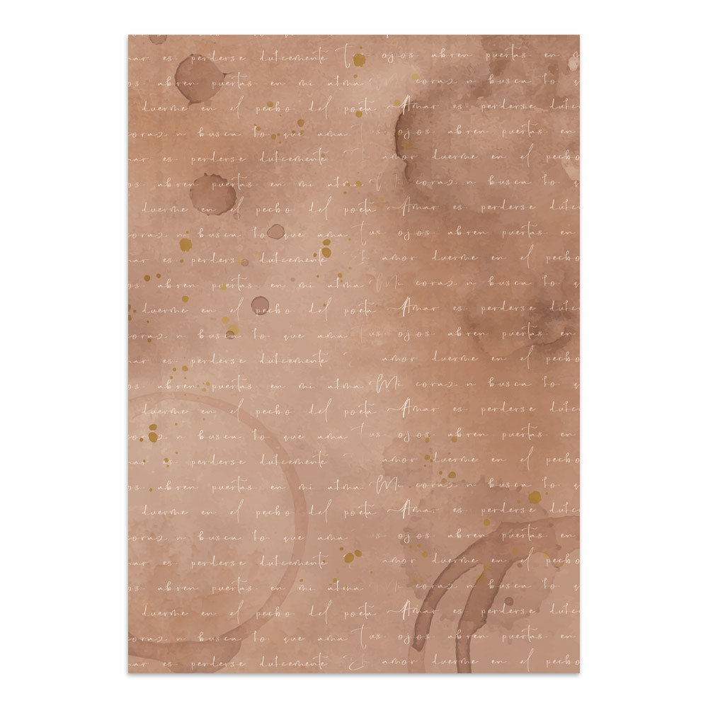 Printed Art Junk Journal: Stickers, Cut-Outs, Backgrounds For Art And Craft - Flowers And Poems