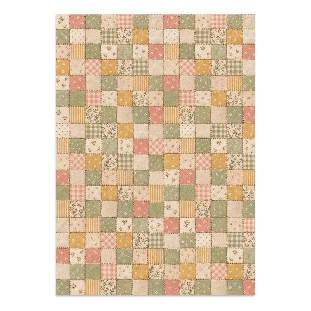 Printed Art Junk Journal: Sticker, Cut-Outs, Backgrounds For Art And Craft - Cozy Family