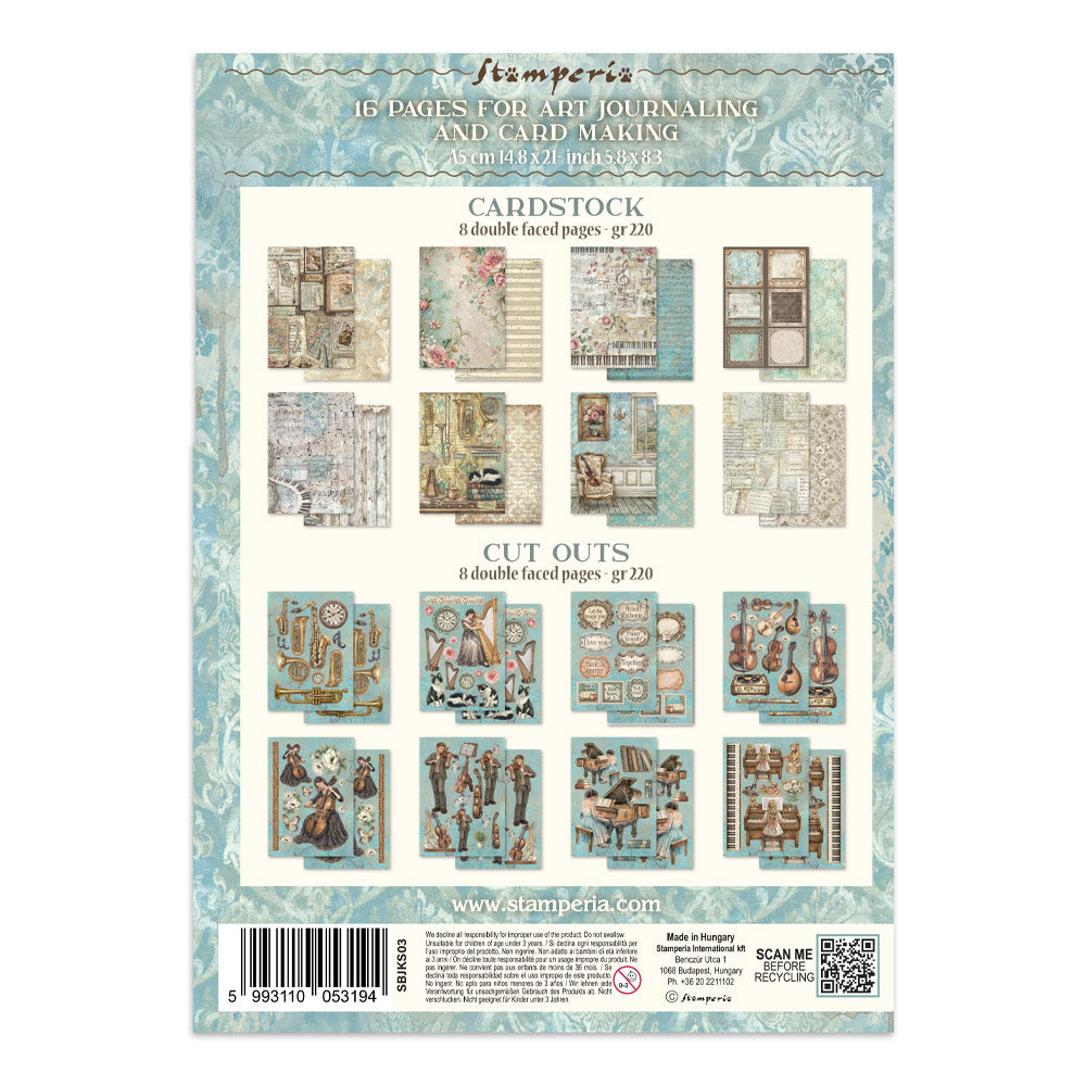 Printed Art Junk Journal Focus Points For Art And Craft A5 - Symphony