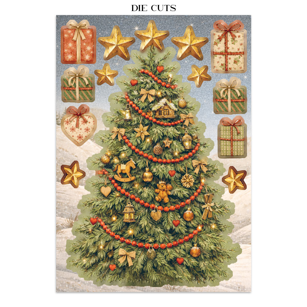 Printed Art Junk Journal Focus Points For Art And Craft A5 - Silent Night