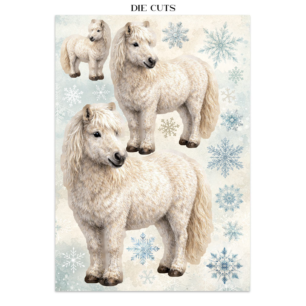 Printed Art Junk Journal Focus Points For Art And Craft A5 - White Christmas