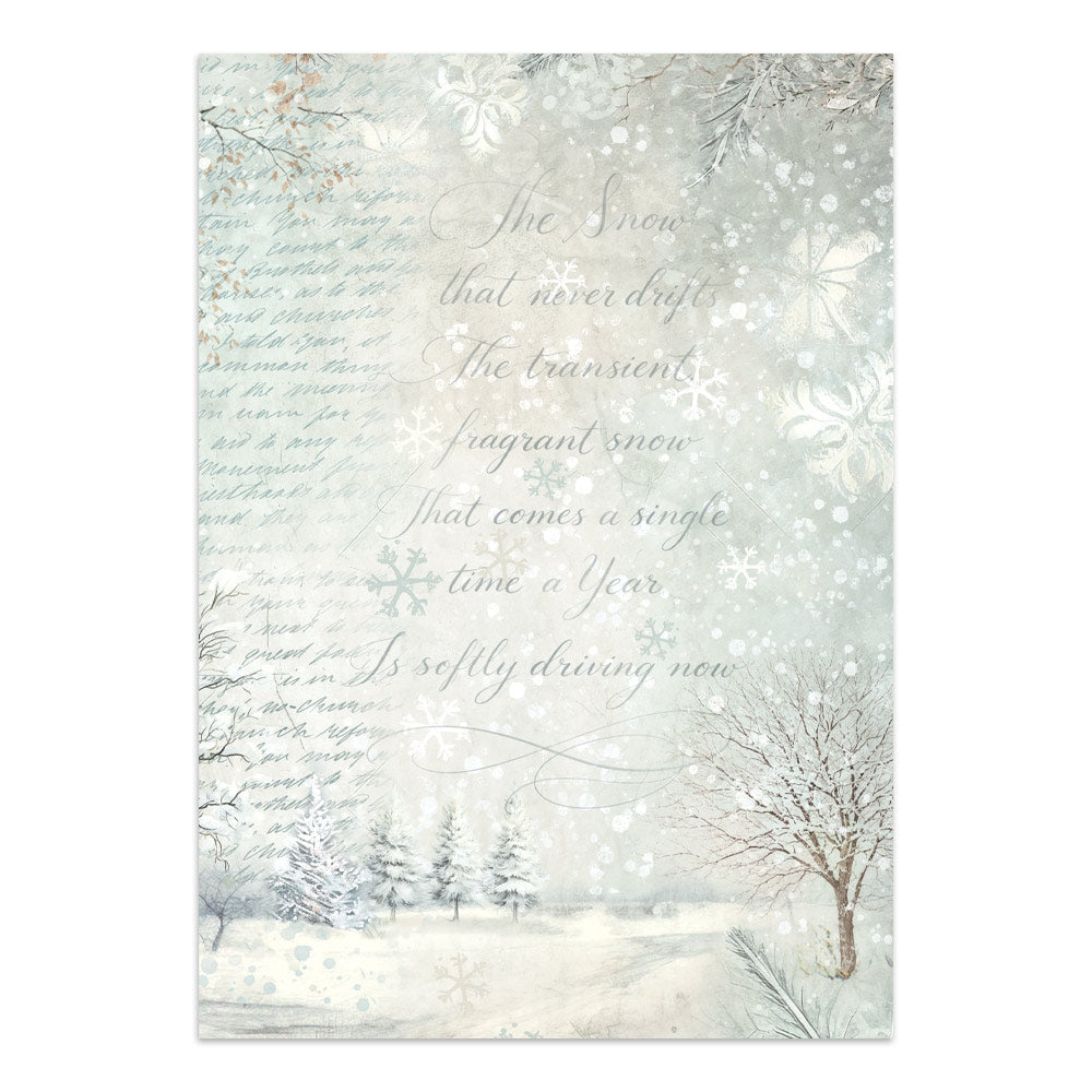 Printed Art Junk Journal Focus Points For Art And Craft A5 - White Christmas