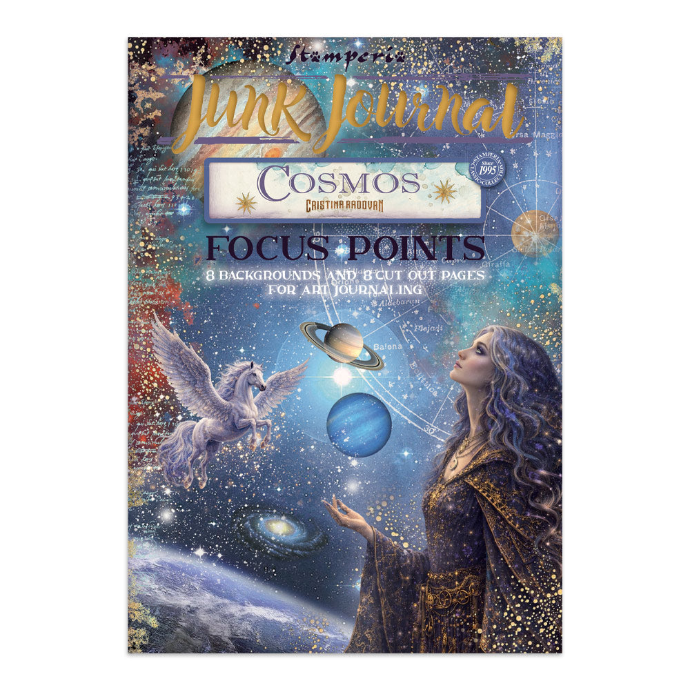 Printed Art Junk Journal Focus Points For Art And Craft A5 - Cosmos