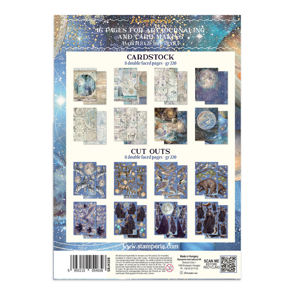 Printed Art Junk Journal Focus Points For Art And Craft A5 - Cosmos