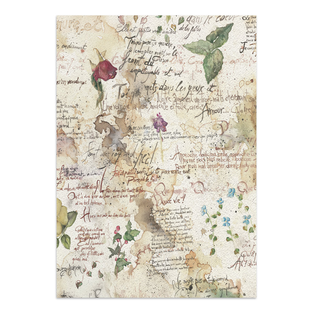 Printed Art Junk Journal Focus Points For Art And Craft A5 - Flowers And Poems