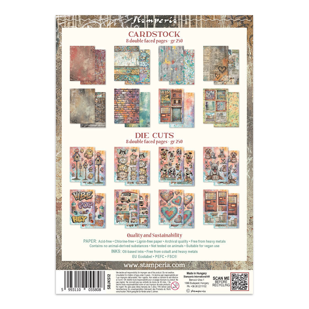 Printed Art Junk Journal Focus Points For Art And Craft A5 - Furry Friends 2