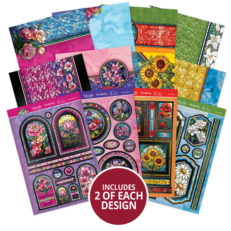 Stained Glass Florals Luxury Topper Collection