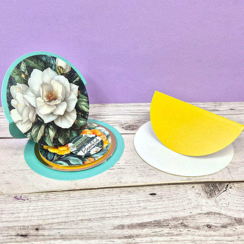 Circle Easel Shaped Card Blanks