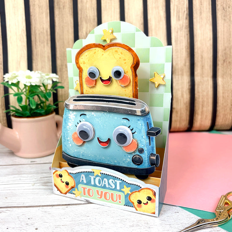 Side-Pop Stepper Card - A Toast to You!