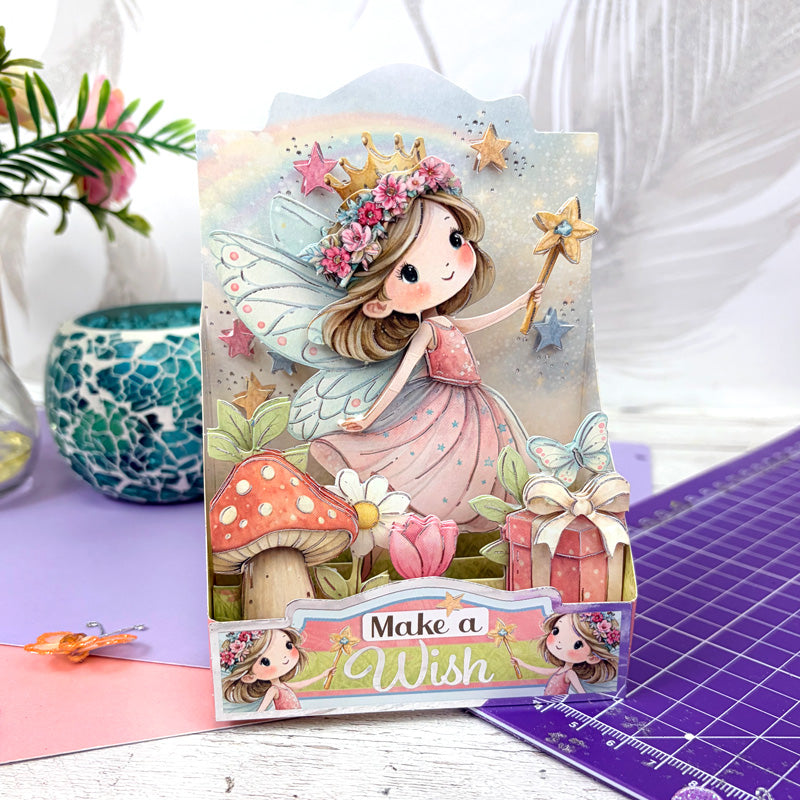 Side-Pop Stepper Card - Make a Wish
