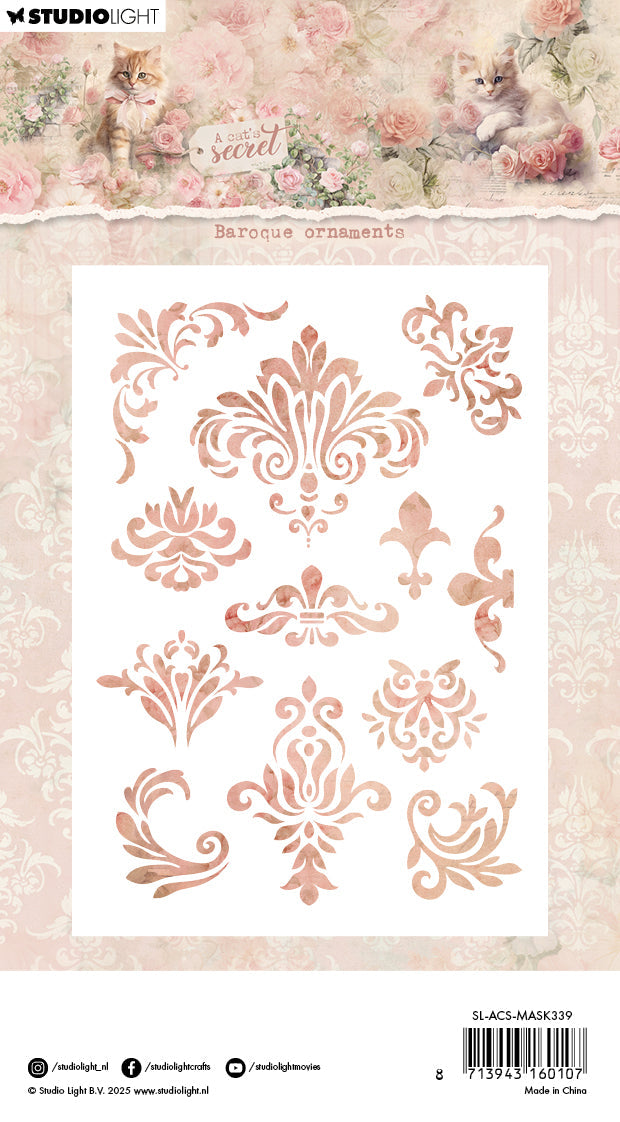 SL Mask Baroque Ornaments A Cat's Secret 1 Pieces