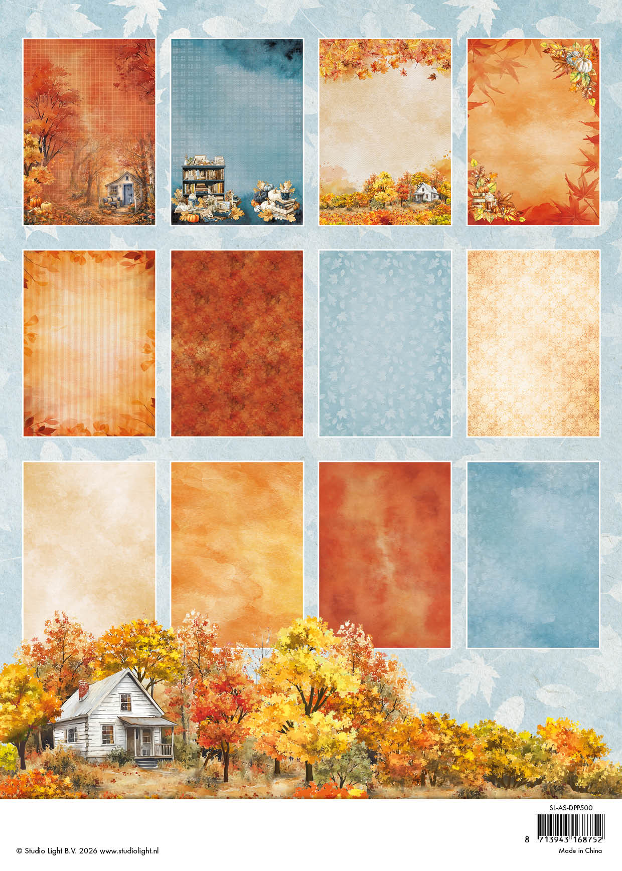 SL Designer Paper Pad Background Paper Autumn Story 36 Sheets