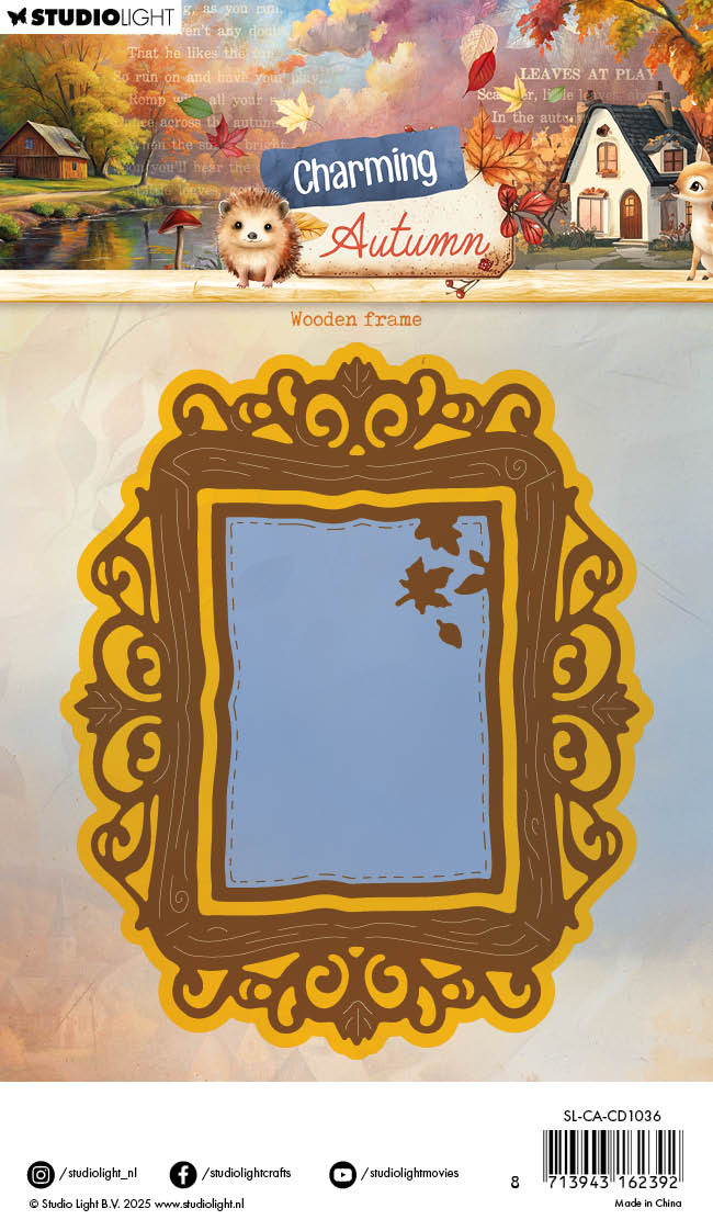 SL Cutting Die Wooden Frame Charming Autumn 4 Pieces