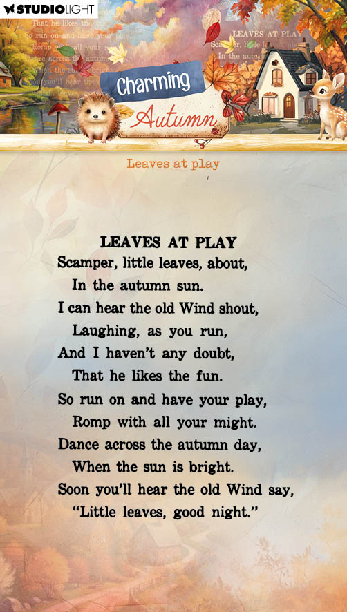 SL Clear Stamps Leaves At Play Charming Autumn 1 Piece