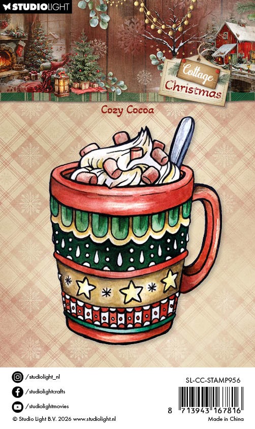 SL Clear Stamps Cozy Cocoa Cottage Christmas 1 Sheets