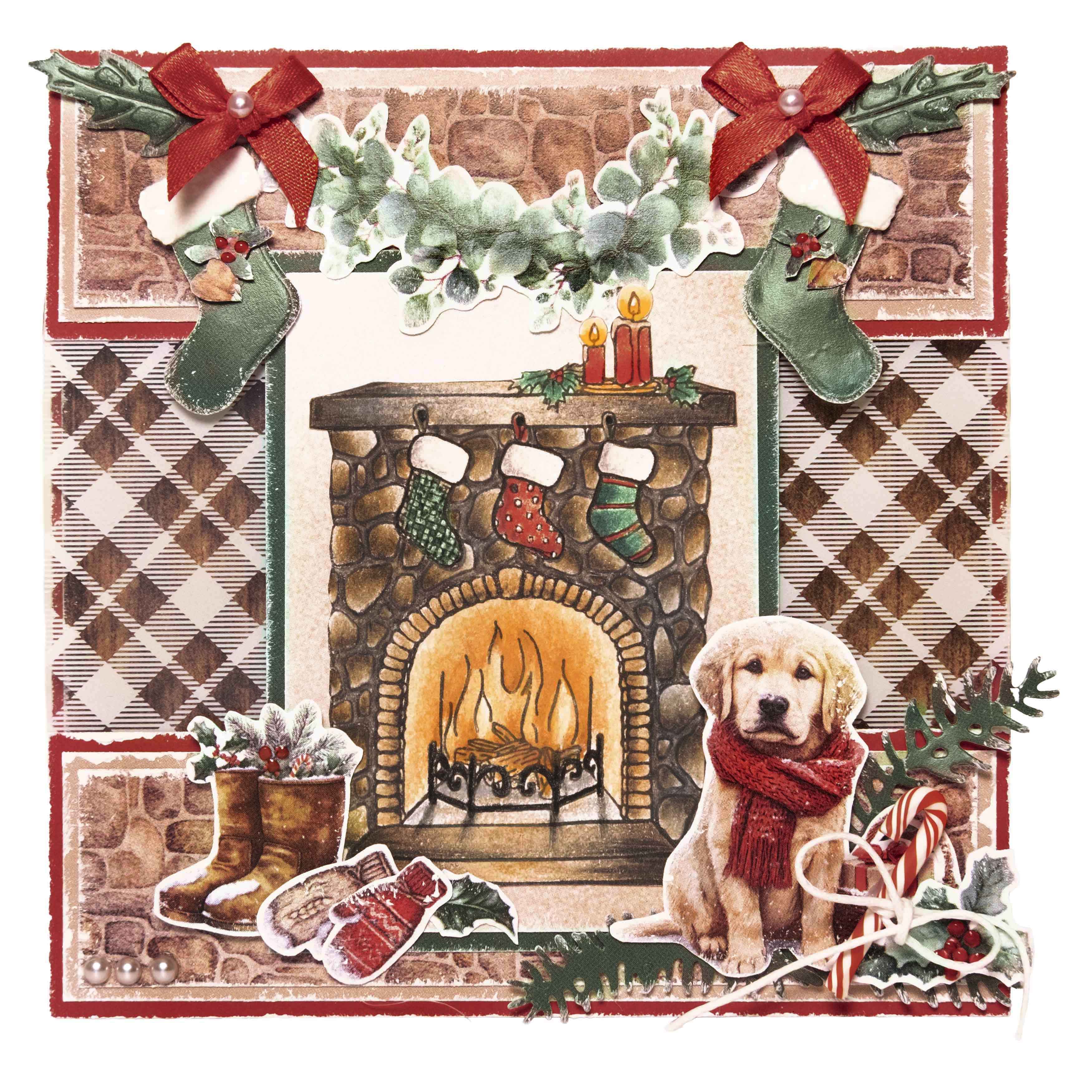 SL Acetate Sheets Plaid & Snow Cottage Christmas 6 Sheets