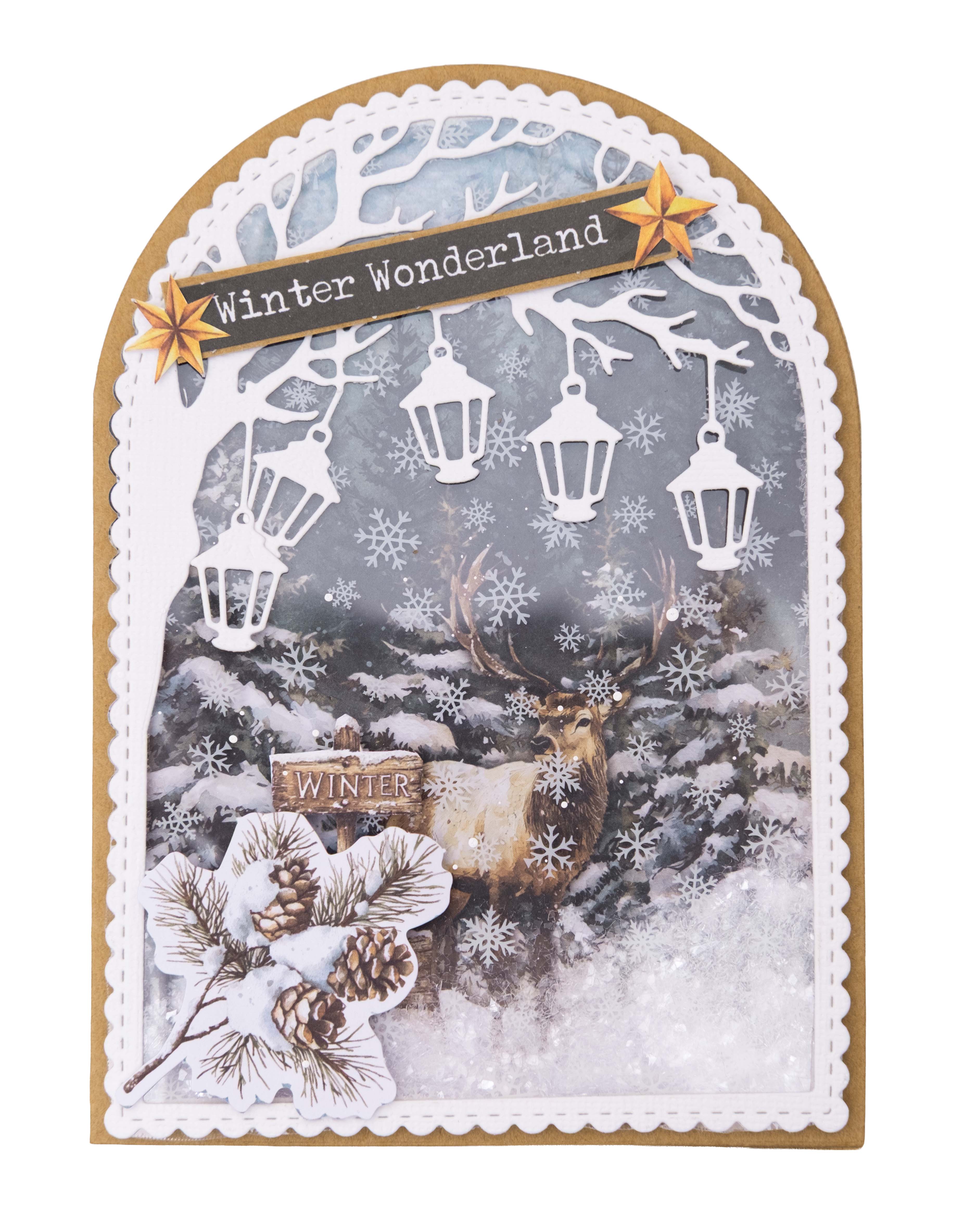 SL Die-Cut Paper Pad Paper Elements Christmas Forest 20 Sheets