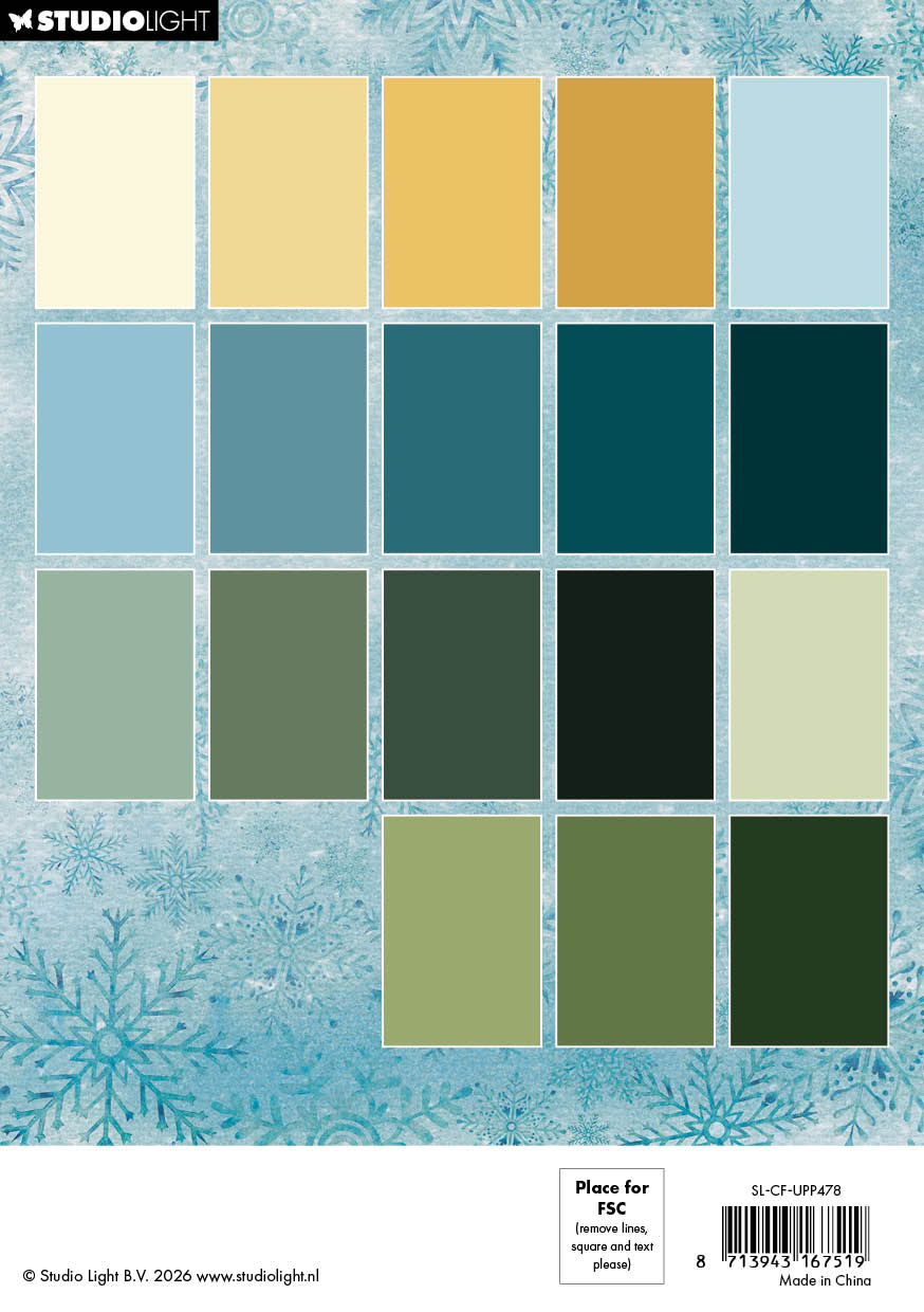 SL Unicolor Paper Pad Christmas Forest 36 Sheets