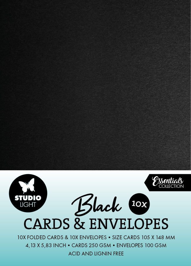 SL Cards & Envelopes Black A6 Consumables 20 PC