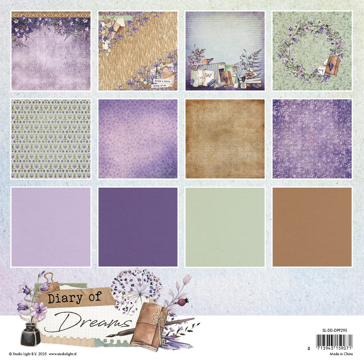SL Design Paper Pad Background Diary of Dreams 36 SH