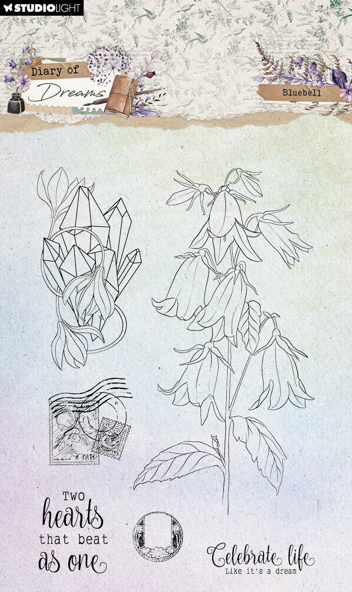 SL Clear Stamps Blue Bell Diary of Dreams 6 PC