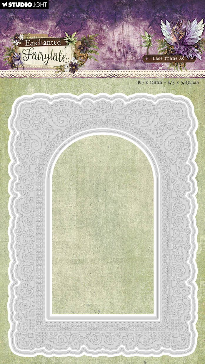 SL Cutting Dies Lace Frame A6 Enchanted Fairytale 3 Pieces