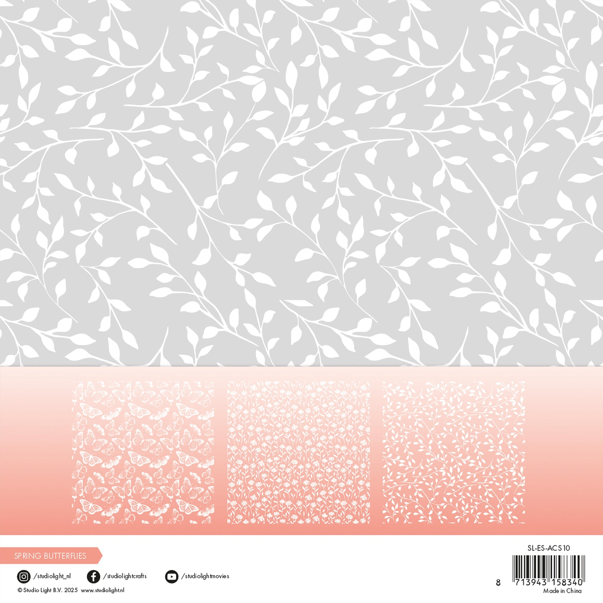 SL Acetate Sheets Spring Butterflies Essentials 6 SH