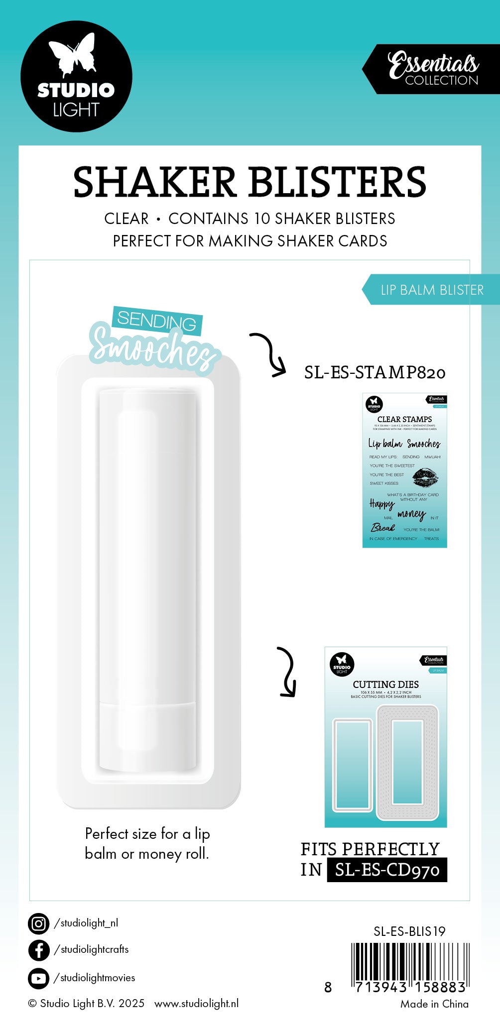 SL Shaker Blister Lip Balm Blister Essentials 10 Pieces