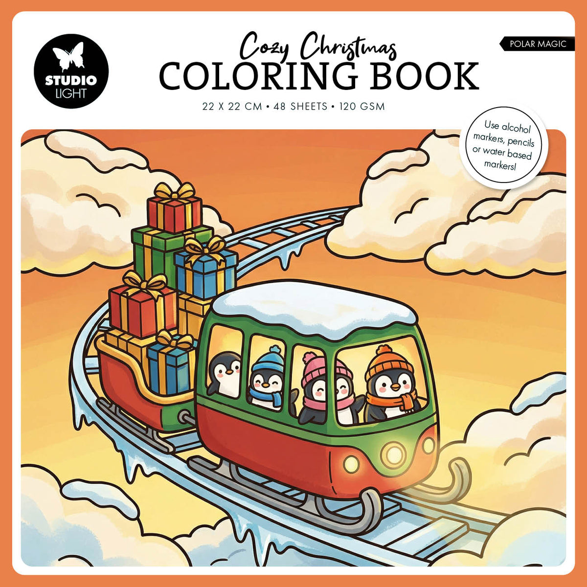 SL Coloring Book Cozy Christmas - Polar Magic Essentials 48 Sheets