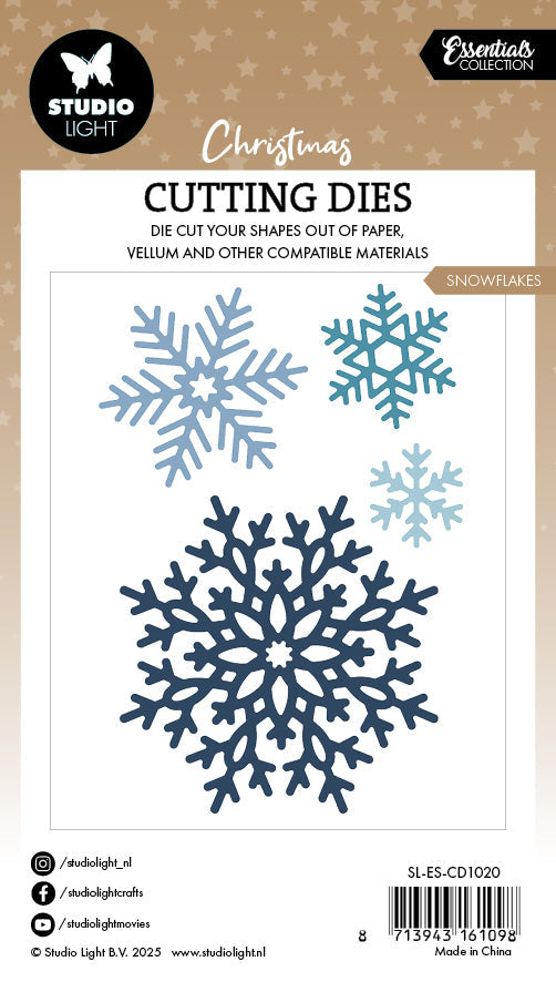 SL Cutting Die Snowflakes Essentials 4 Pieces