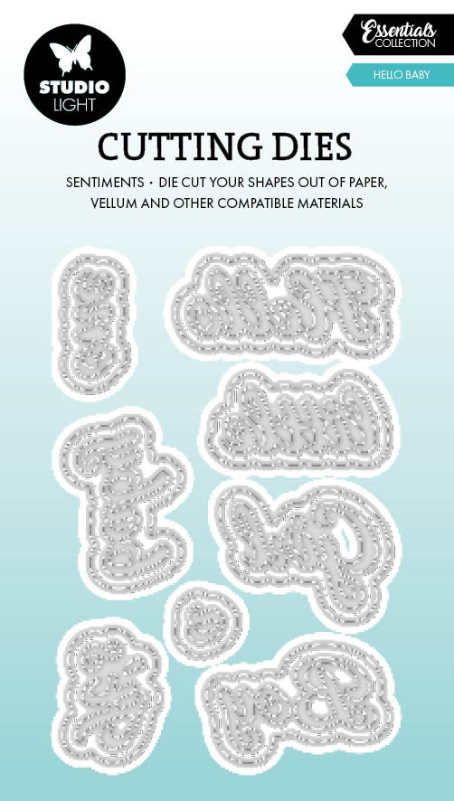 SL Cutting Die Hello Baby Essentials 16 Pieces