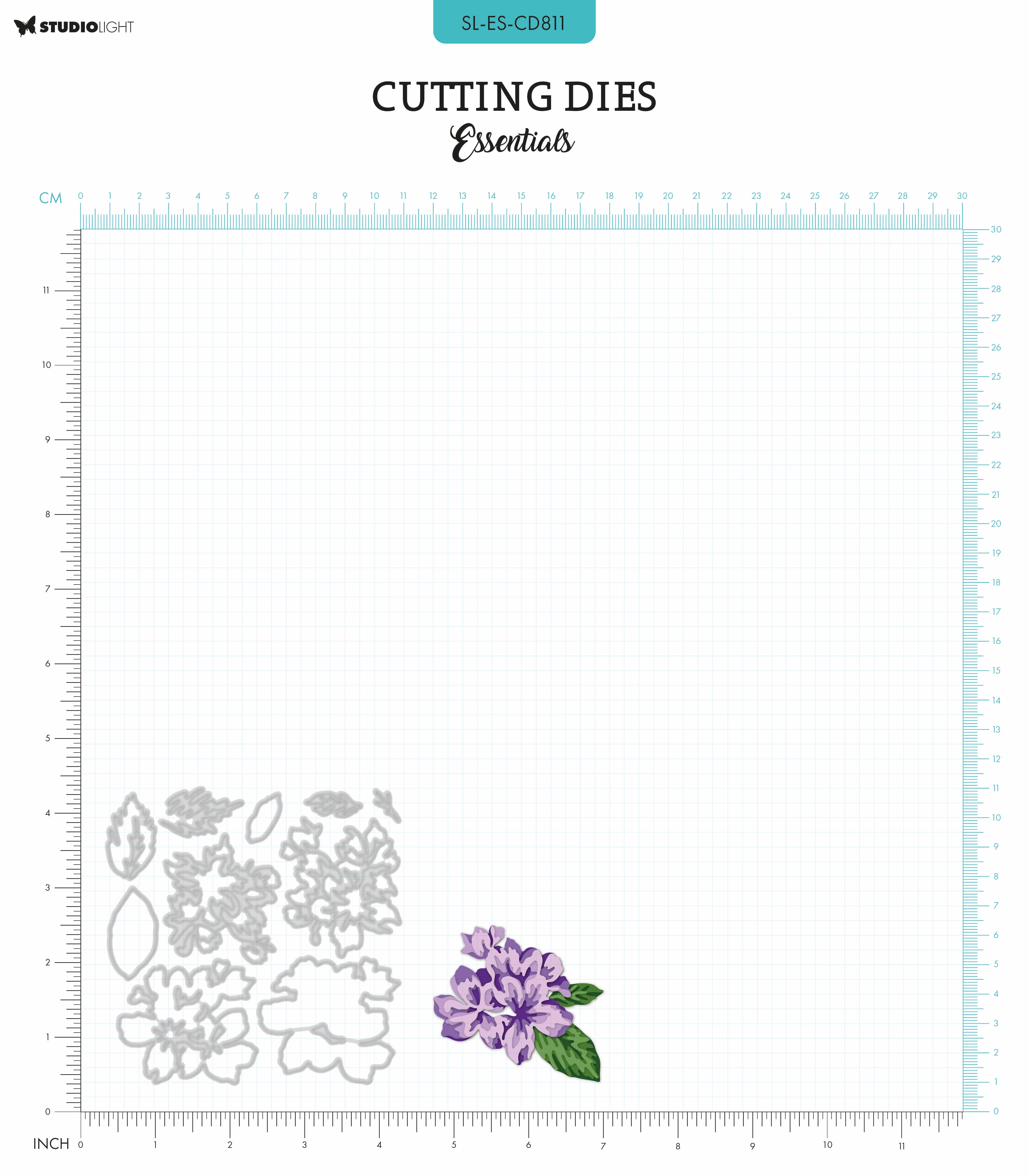 SL Cutting Dies Layered - Flower Cluster Essentials 10 PC