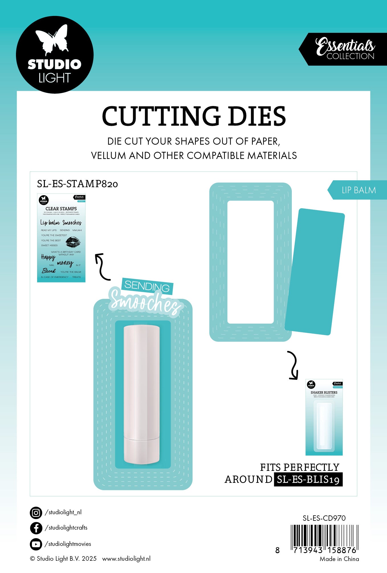 SL Cutting Die Lip Balm Blister Die Essentials 2 Pieces