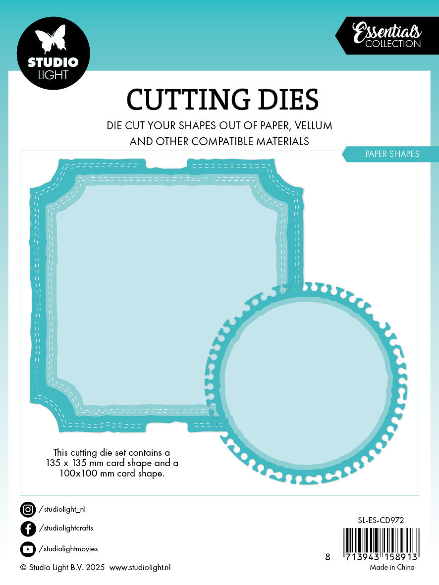 SL Cutting Die Paper Shapes Essentials 6 PC