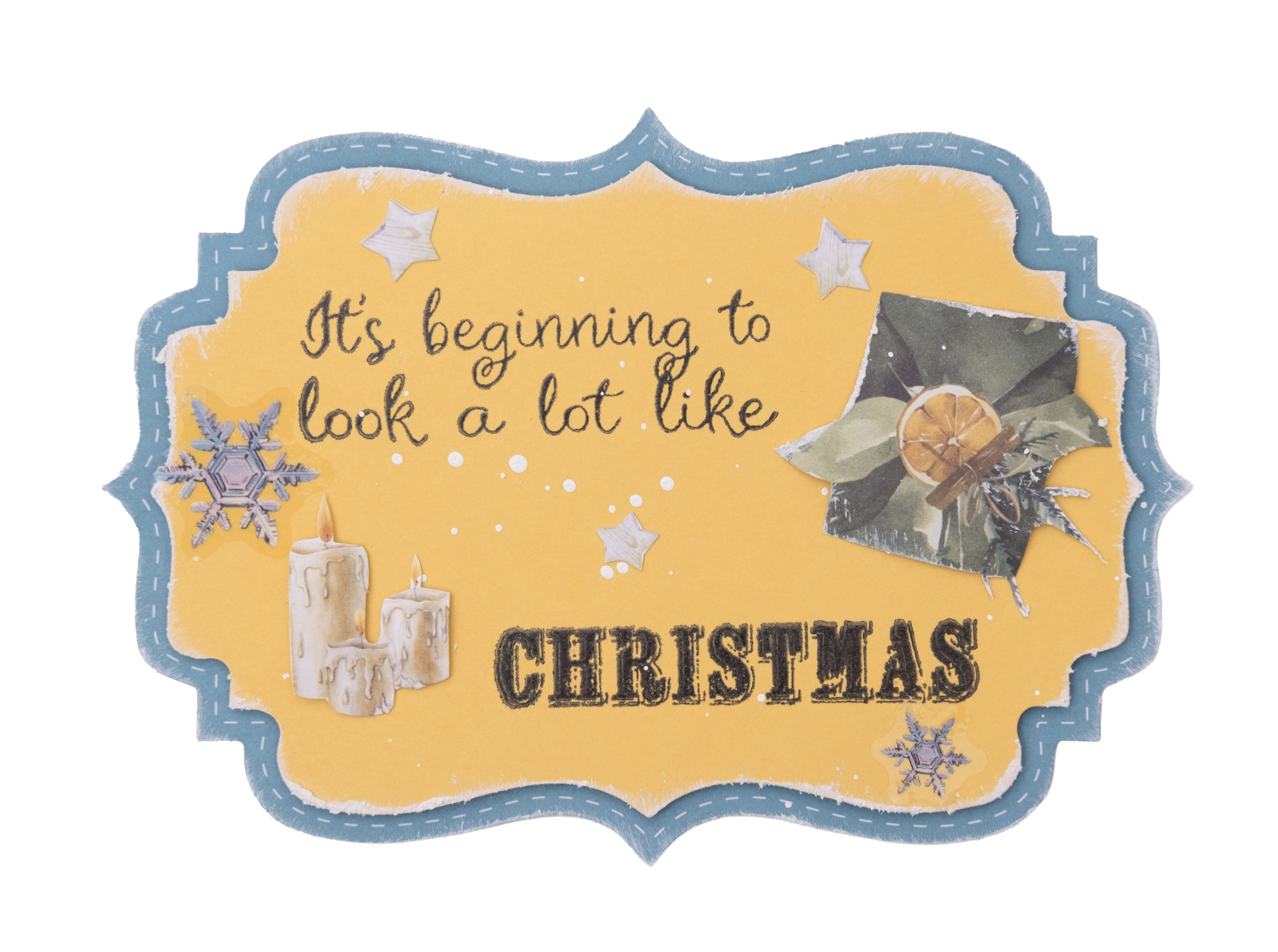SL Transparent Stickers Elements & Texts Christmas Forest 5 Sheets