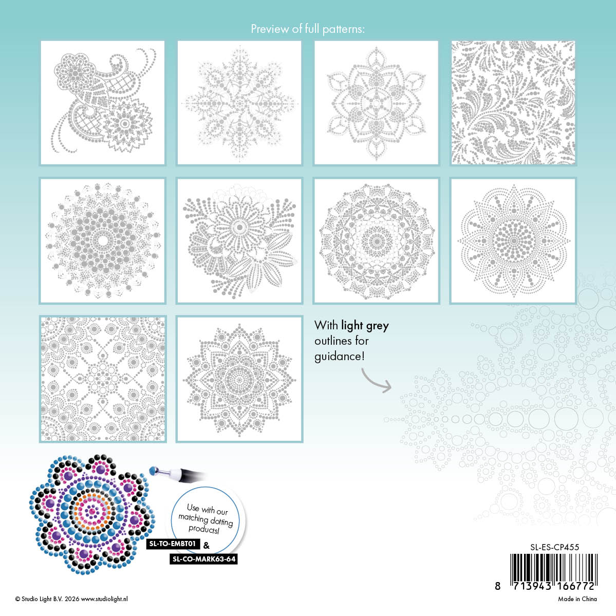 SL Coloring Pages Dot Mandalas & Patterns Essentials 20 Sheets