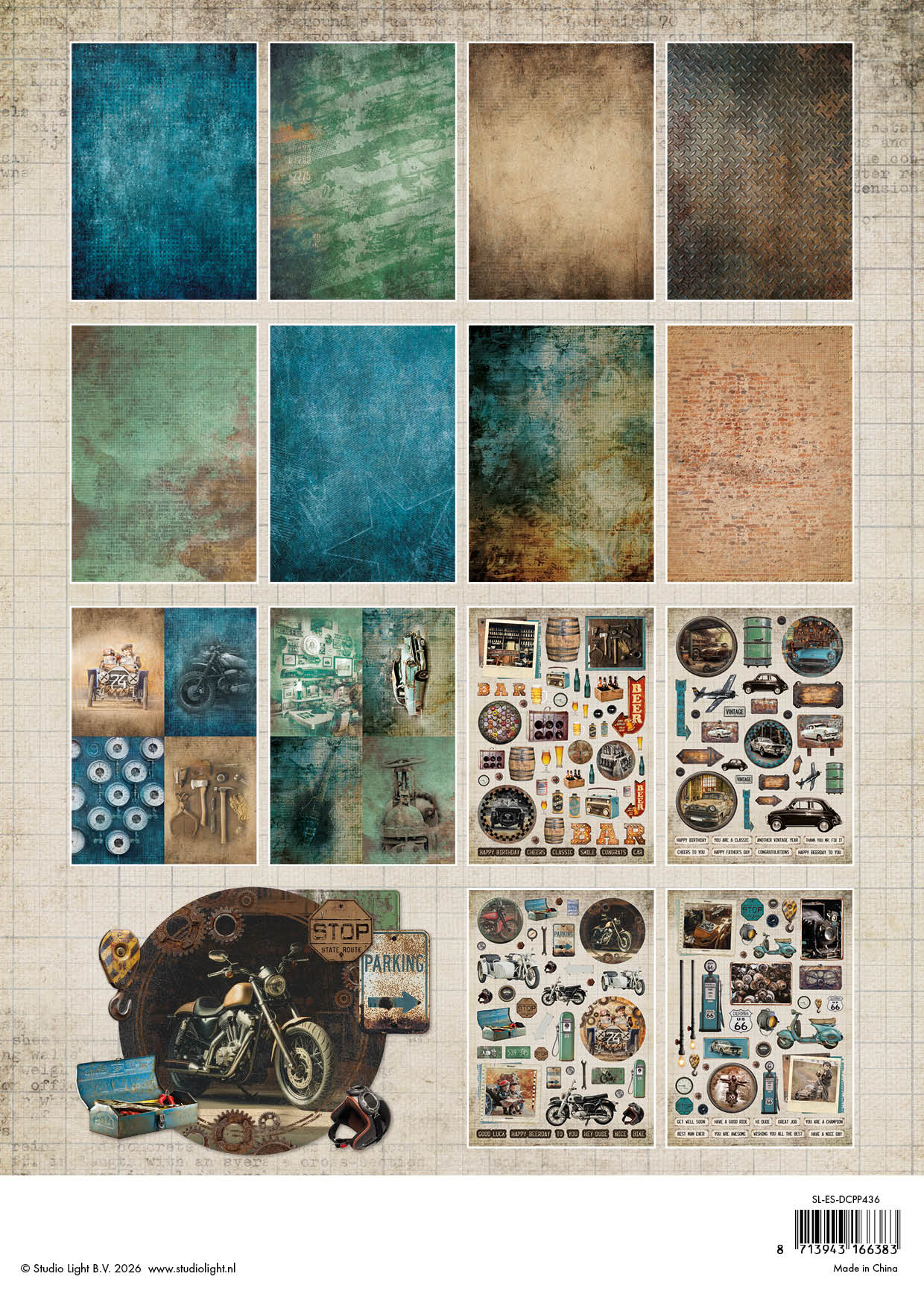 SL Die-Cut Paper Pad Gearhead Workshop Essentials 28 Sheets