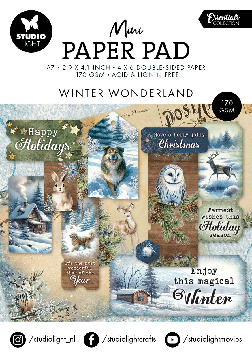 SL Mini Paper Pad Winter Wonderland Essentials 24 Sheets