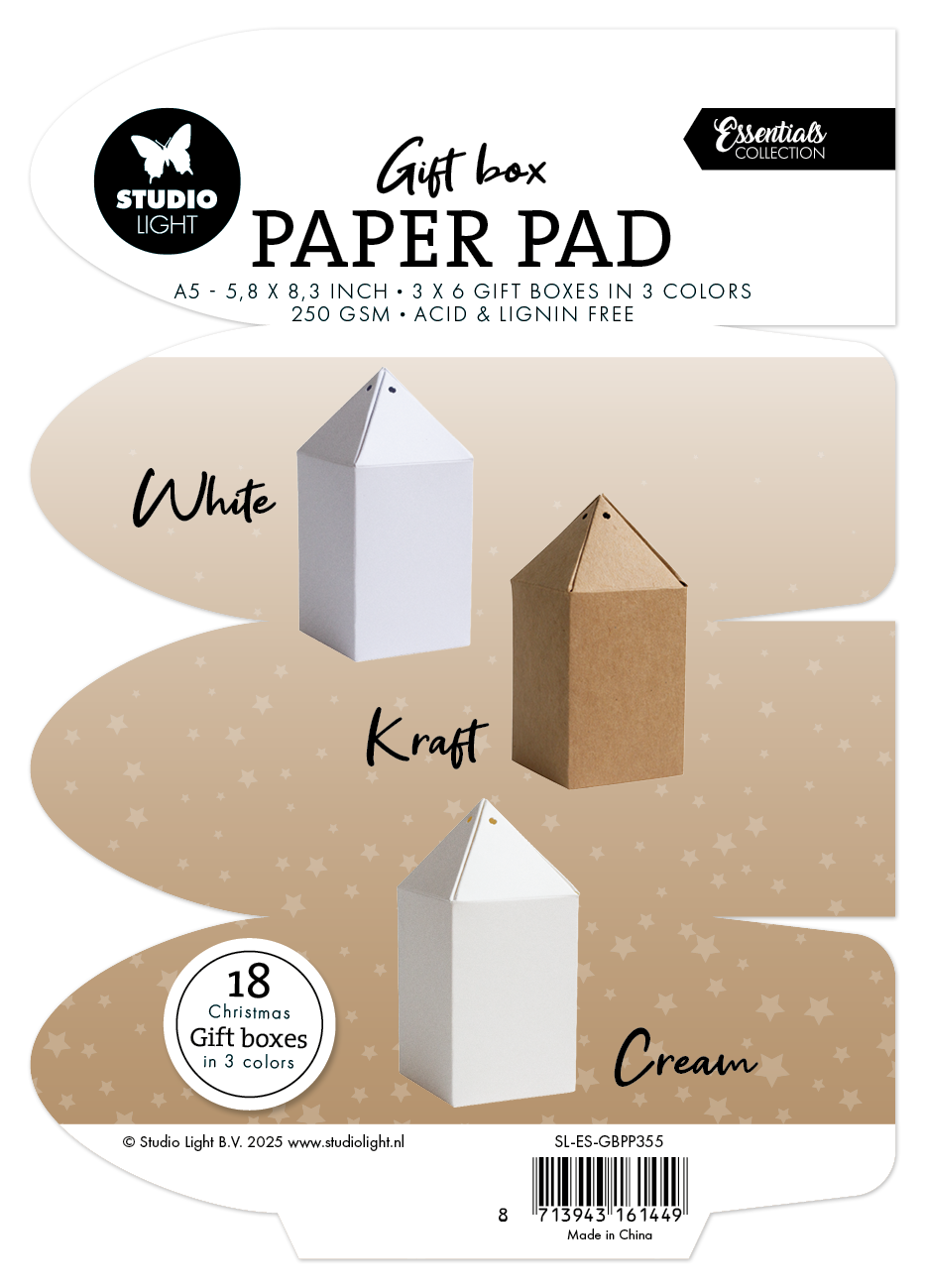 SL Giftbox Paper Pad Giftbox Essentials 18 Sheets