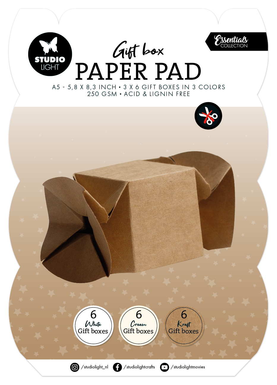 SL Giftbox Paper Pad Candybox Essentials 18 Sheets