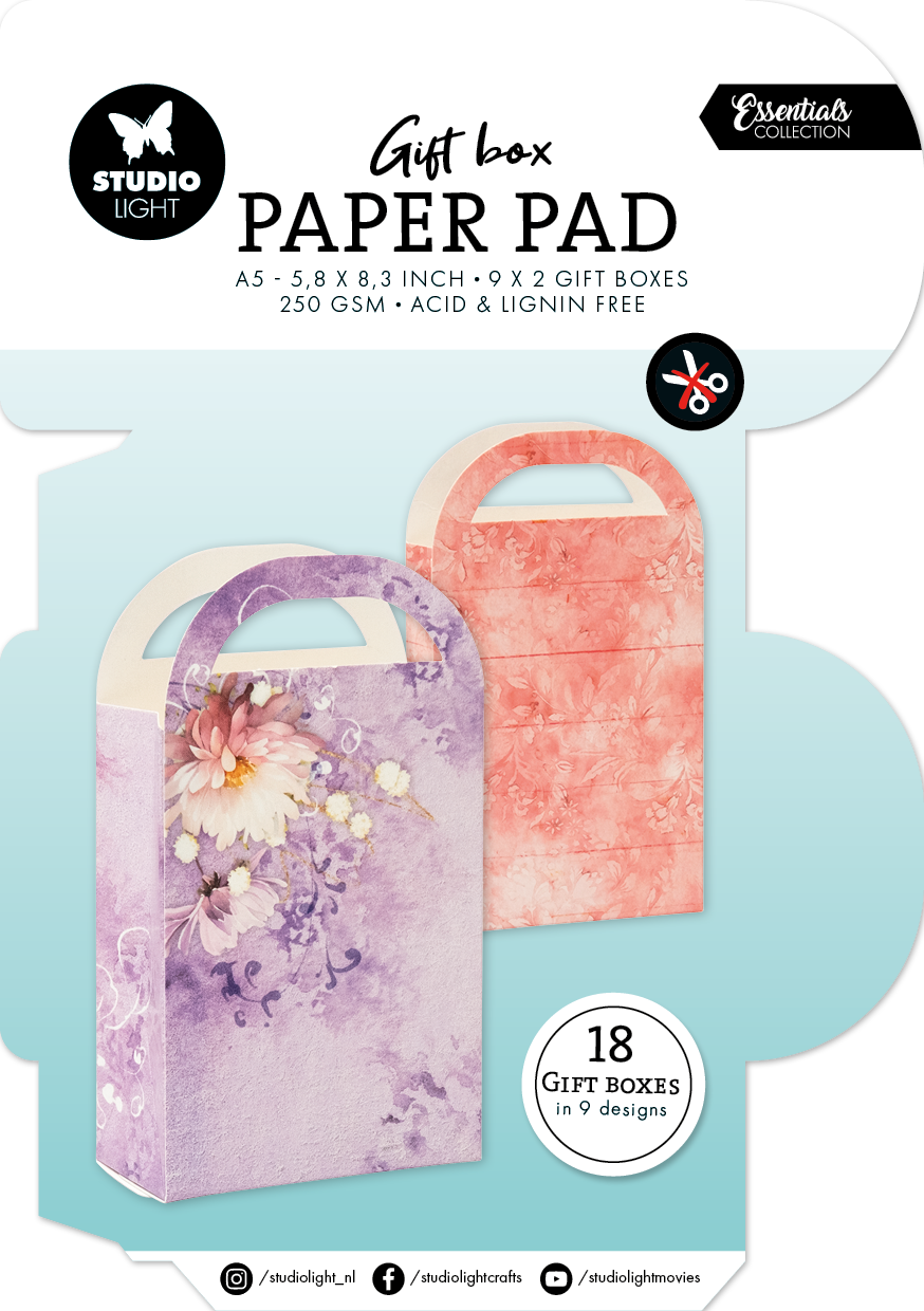 SL Giftbox Paper Pad Giftbag Essentials 18 Sheets