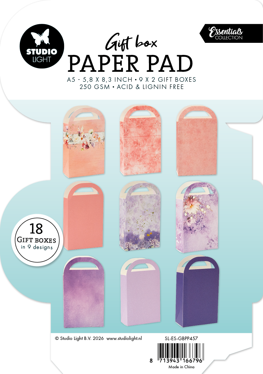 SL Giftbox Paper Pad Giftbag Essentials 18 Sheets