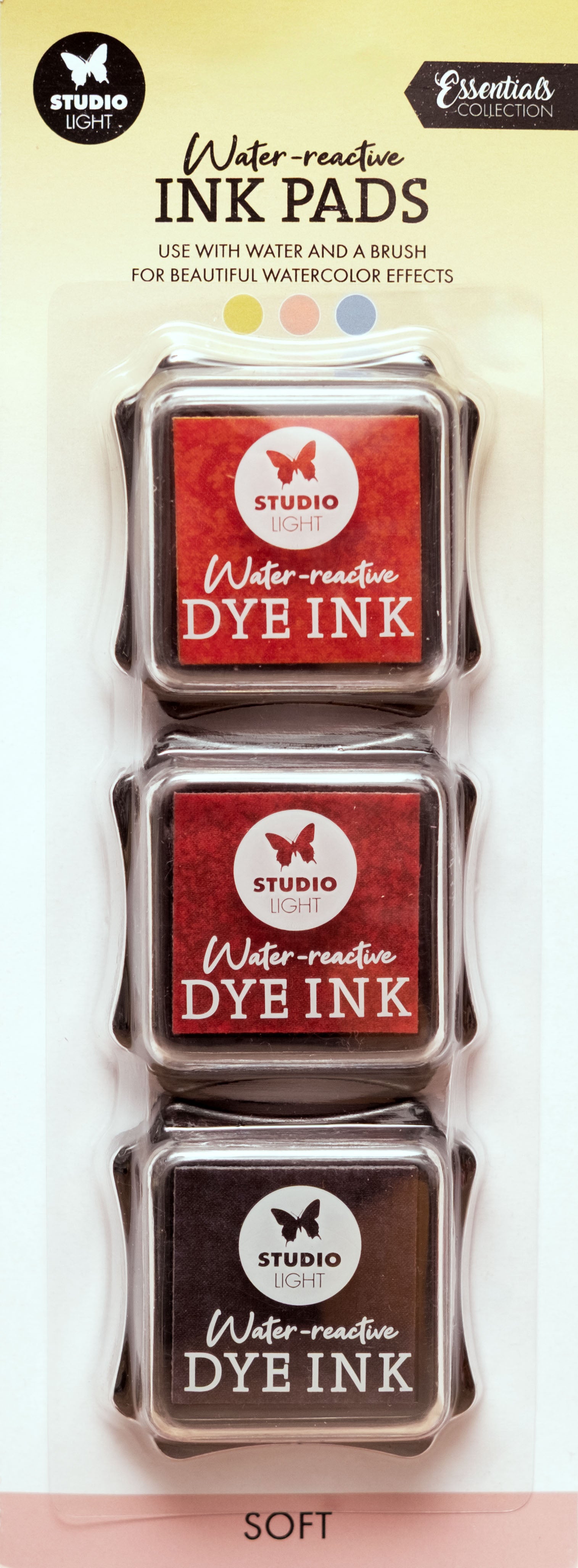 SL Water-Reactive Ink Pads Soft Essentials 3 Pieces