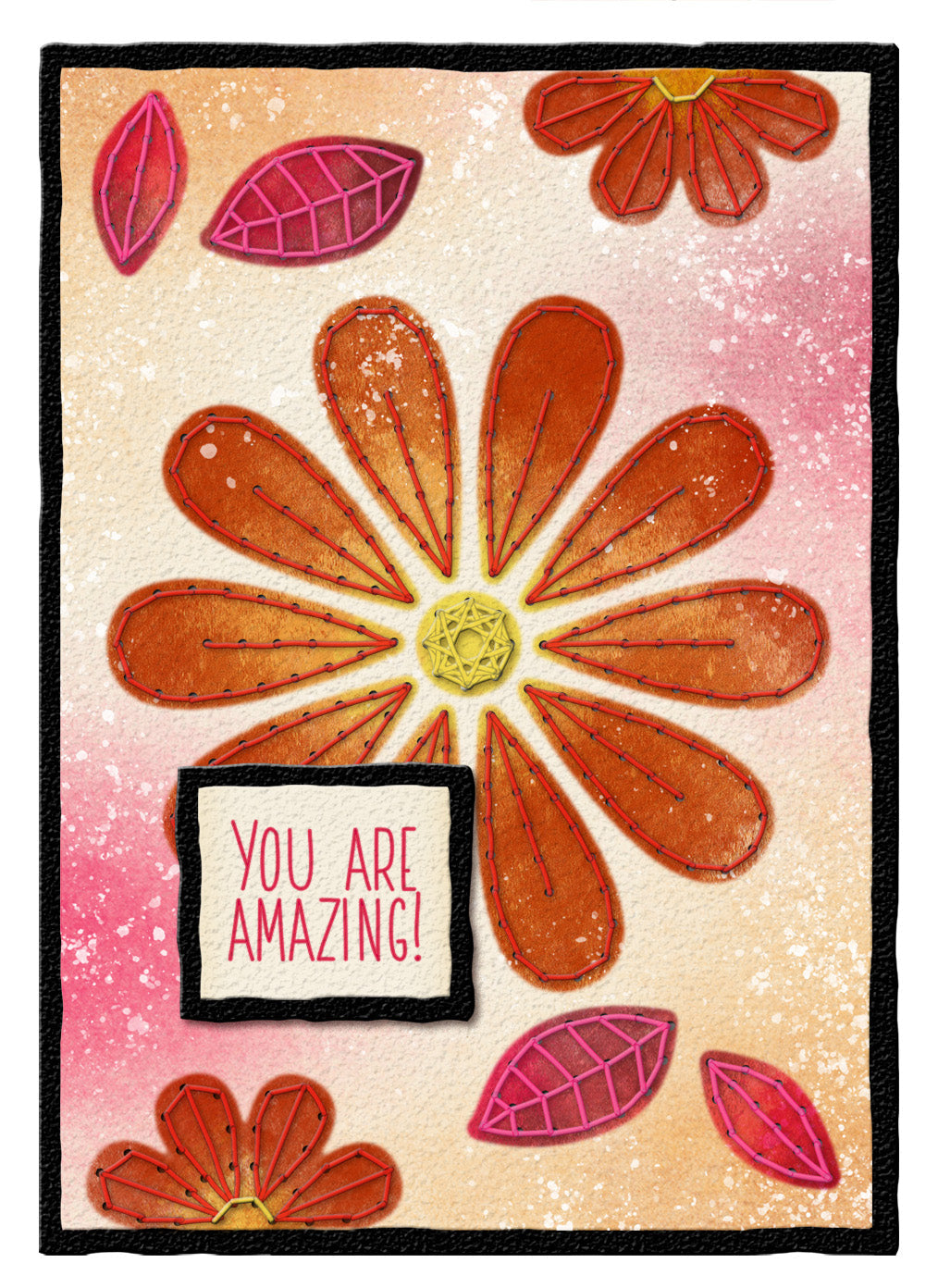 SL Mask Embroidery - Large Daisy Essentials 1 PC